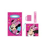Kit De 4 Peças Para Toalheiros Infantis, Escova E Bolsa Disney Original