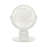 Ventilador Portátil De Carregamento Usb Mini Clip, Ventilador De Mesa Com Rotação De 360°