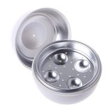 Ponto De Caldeira De Ovos De Microondas Em Forma De Ovo Para 4 Ovos