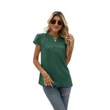 Camiseta Casual, Moda Feminina, Manga Curta, Confortável