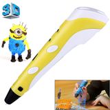 Caneta De Impressão 3d Portátil Eu Plug Amarela