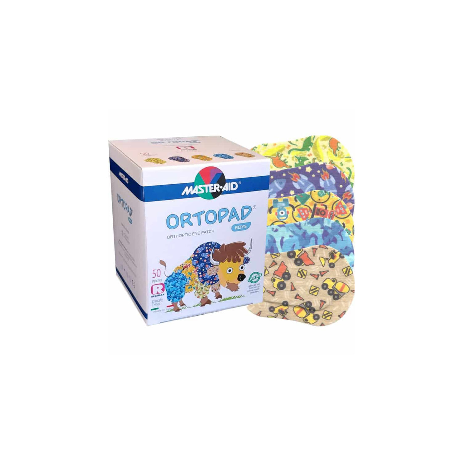 Tapa-olhos Ortopad, Tamanho Normal, Modelo Masculino, 50 Unidades