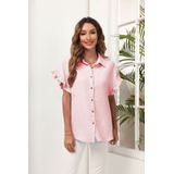 Camiseta Casual, Moda Feminina, Manga Curta, Confortável