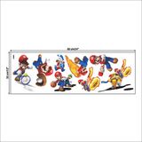 Adesivo De Parede Cartoon Super Mario Pvc Para Quarto Infantil