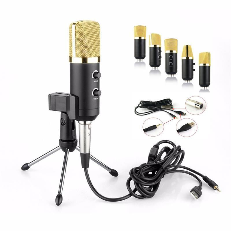 Microfone De Gravação De Som Com Condensador Usb Leory Audio Dynamic