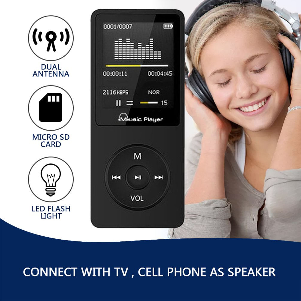 Leitor Mp3 Portátil, Reprodutor Multimídia De 64 Gb, Rádio De Música