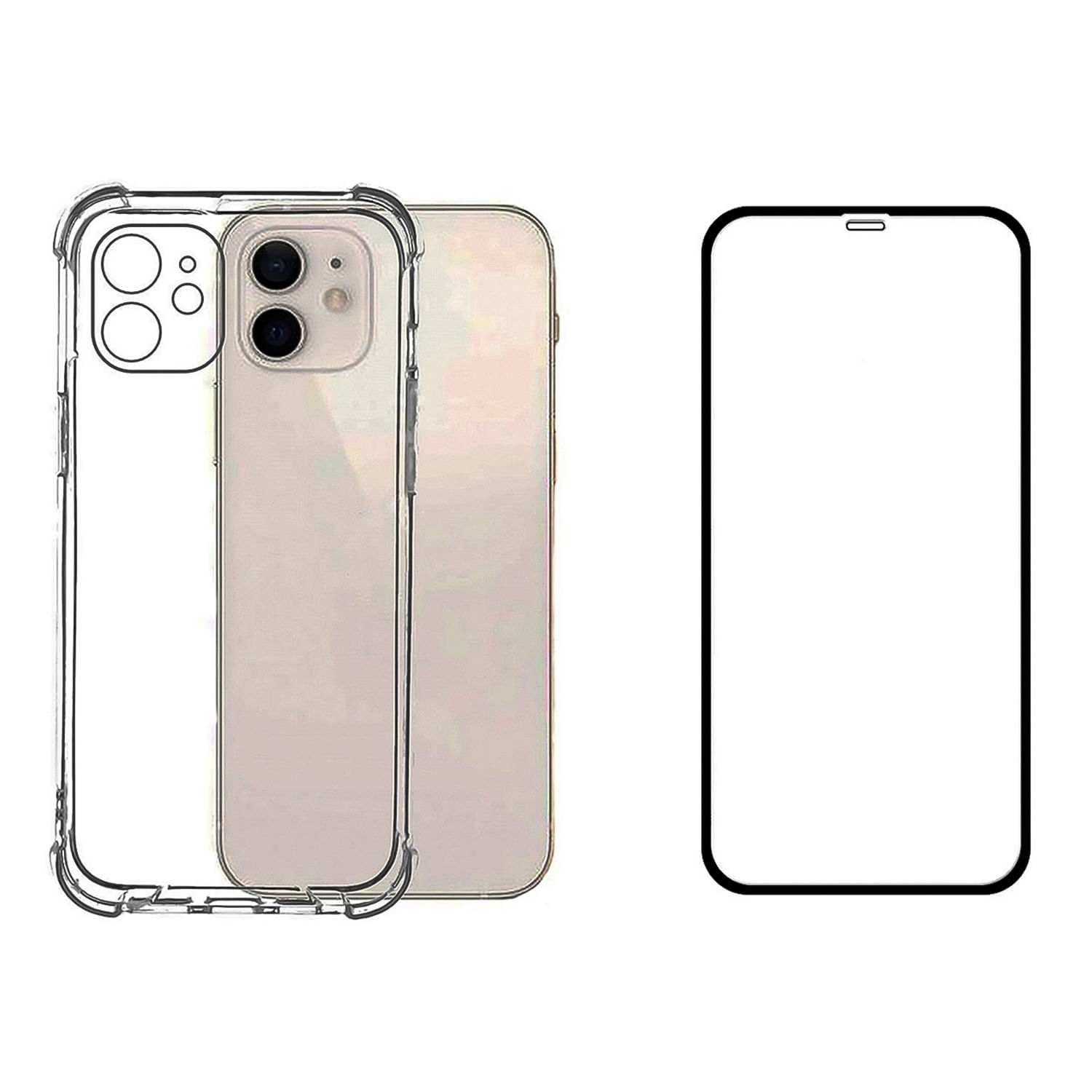 Capa E Folha De Vidro De Mica Completa Para Iphone 11