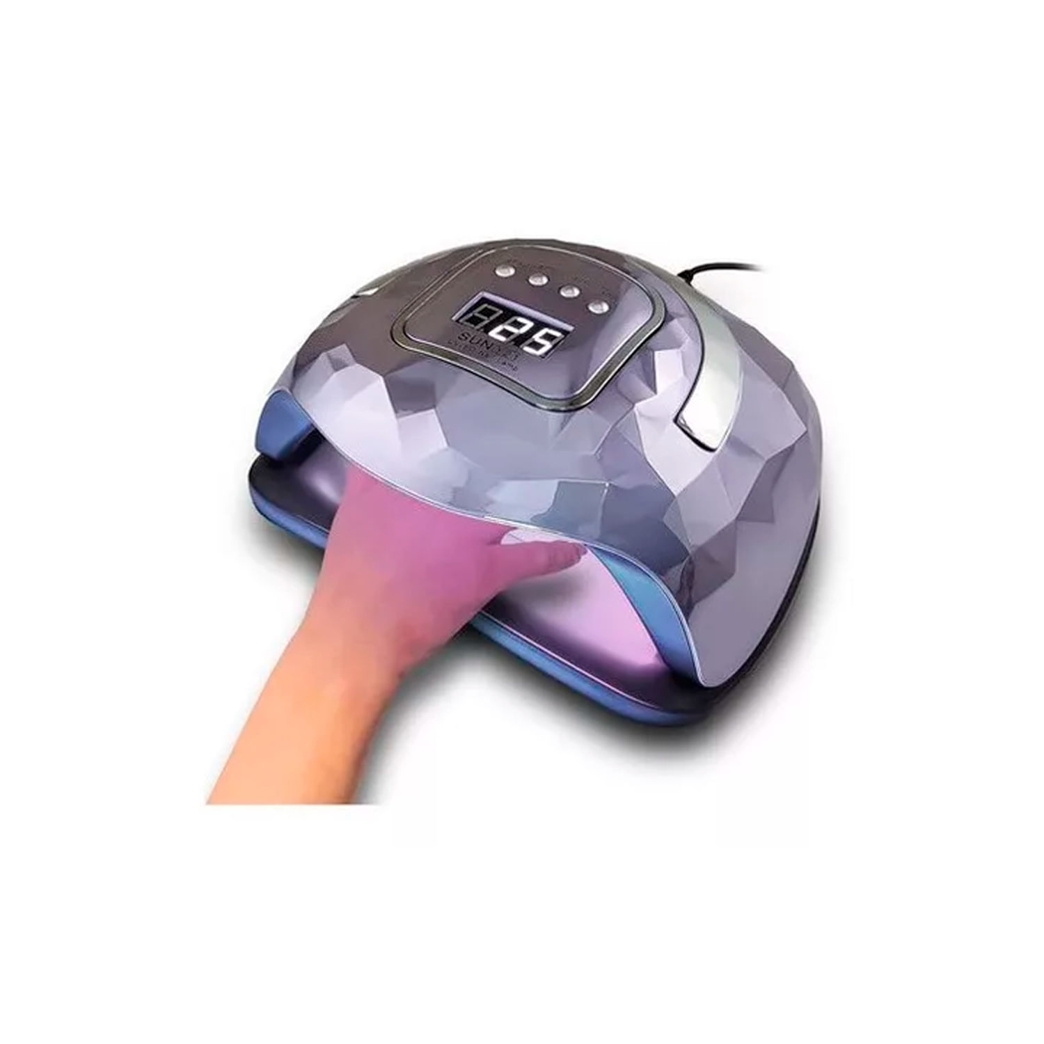 Lâmpada De Secador De Unhas Super Sun Y21 Led 248w Com Luz Uv De 60 Unidades