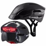 Capacete Volmark Moon Titan Com Luz Led Preta