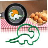 Molde Modelador De Ovos Ey Silicone Dinosaur Omelete Monster Green