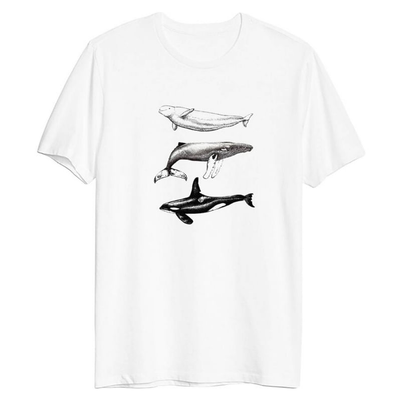 Camisa Whales Of The Ocean Polar 100% Algodão 165 G/m2 Unissex