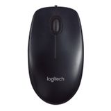 Mouse Logitech M90 Preto Usb Com Fio Para Mac, Windows, Linux
