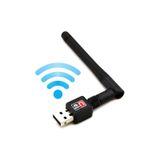 Antena Wifi Usb 2.0 600mbps Com Antena Removível