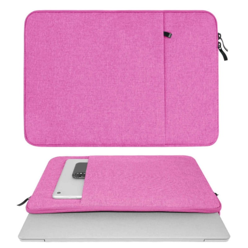 Capa Impermeável Para Macbook Notebook 14 Rosa Oxford/velvet