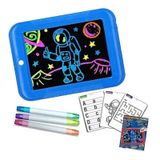 Led Magic Whiteboard Com 3 Marcadores E Moldes Para Crianças