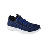 Calçados Esportivos Para Homens Black Blue Stripes 3203