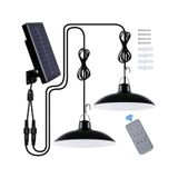 Lâmpada Solar Com Pendente Duplo De 240 W Com Controle Remoto