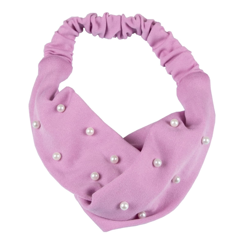 Material De Lycra Com Miçangas De Cor Lilás Entrelaçadas