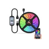 Aplicativo Usb Bluetooth Strip 5050 Rgb 5m À Prova D&#39;água Ip65