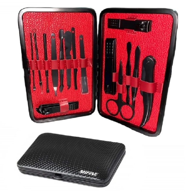 Conjunto De Manicure Pedicure Short Cuticle Nails X16 Pro Para Homens