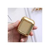 Estojo Galvanizado Para Airpods 1 E 2 Gold