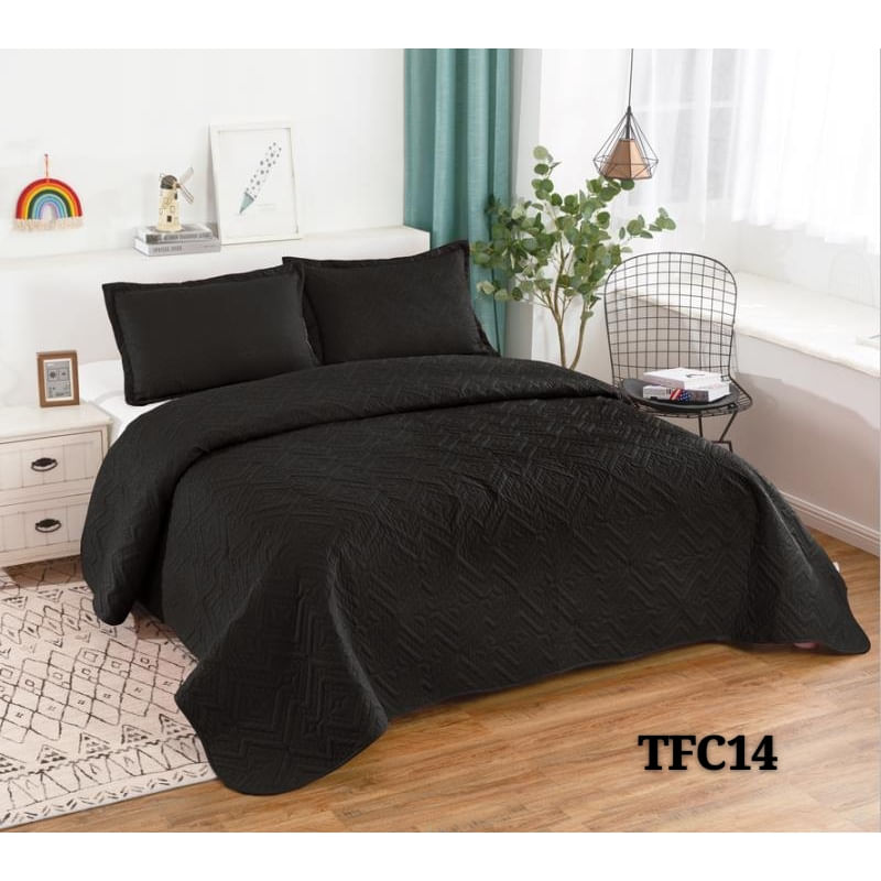 Quilt Summer 1.5 Seats Black Cubrecama Poliéster 180x230cm