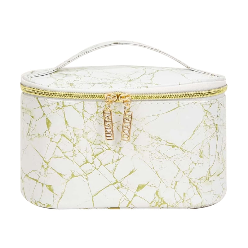 Bolsa De Cosméticos Generic Makeup Design Marble White 20x15x10cm