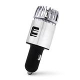 Purificador De Ar De Carro Purificador Ionizador Com Porta De Carregador Usb Dupla