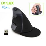 Mouse Vertical Ergonômico Sem Fio Delux M618 1600dpi