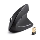 Mouse Óptico Vertical Ergonômico Sem Fio Genérico Preto