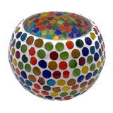 Vidro De Design De Mosaico De Suporte De Vela Para Vela Leve Ou Longa
