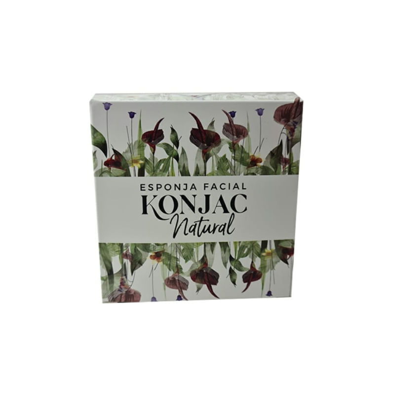 Esponja Facial Konjac Cleansing 100% Vegetal Natural