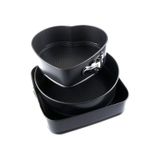 Conjunto De Moldes De Cozimento: 3 Bolos Antiaderentes Removíveis 24 Cm 26 Cm 28 Cm