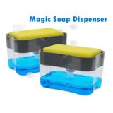 Dispensador De Sabão, Máquina De Lavar Louça De Fibra De Esponja, 13 Ml, 2 Em 1