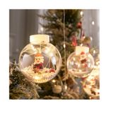 Cortina Led De Luzes De Natal 3m 10 Bolas Transparente