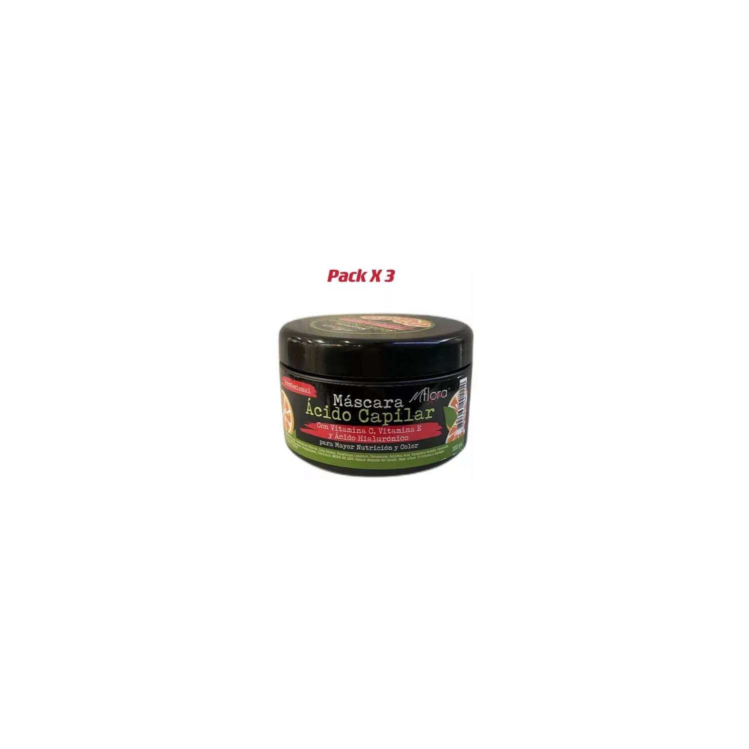 Pacote 3: Creme Para Cabelo Com Vitamina E Ácido Hialurônico Mflora ...