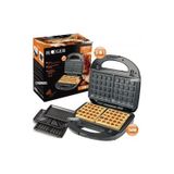 Sanduicheira Para Waffles, Ferro Elétrico 3 Em 1 750w 120v
