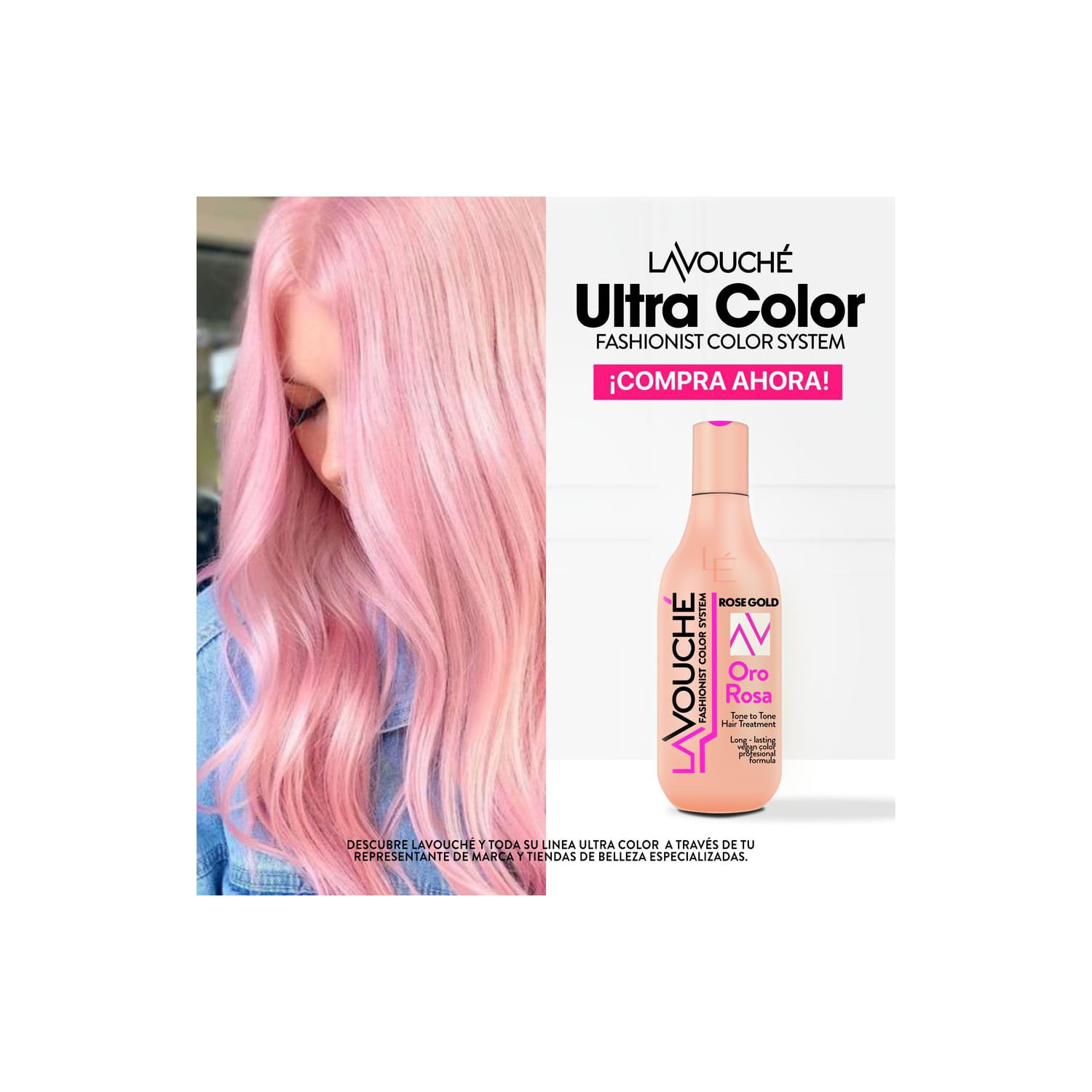 Tônico De Cabelo Lavouche Ultra Rose Gold Semi Permanente Color