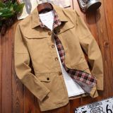 Jaqueta Masculina Genérica, Primavera, Outono, Moda, Poliéster Fino
