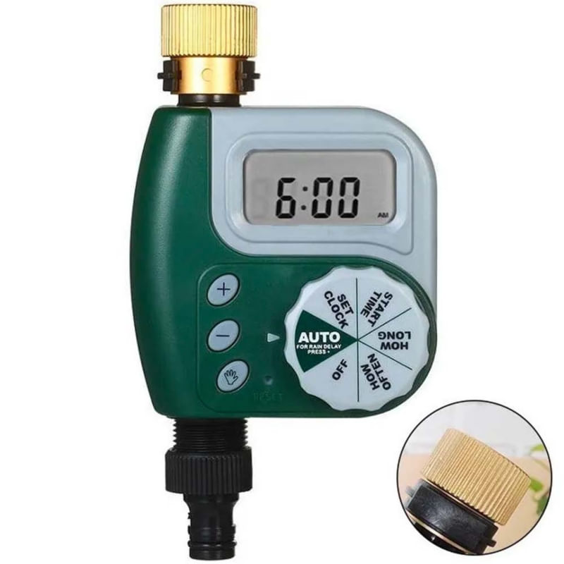 Programador De Irrigação Canilla Drip Timer Digital Bronze Thin