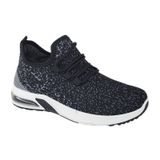Tênis De Corrida Adomicilies 3207 Femininos Preto/cinza