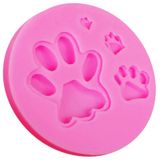 Molde De Impressão Digital De Cães De Silicone Para Chocolates E Doces