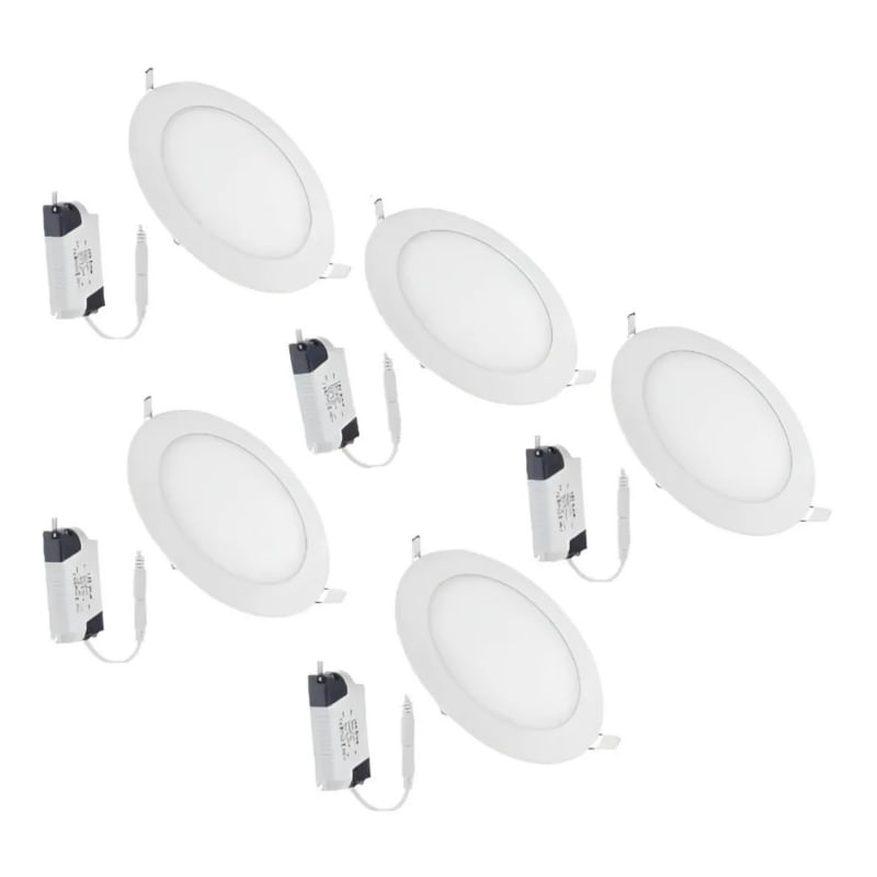 Lâmpada De Teto X5 Spotlight Plafon Led 24w Cold White Light