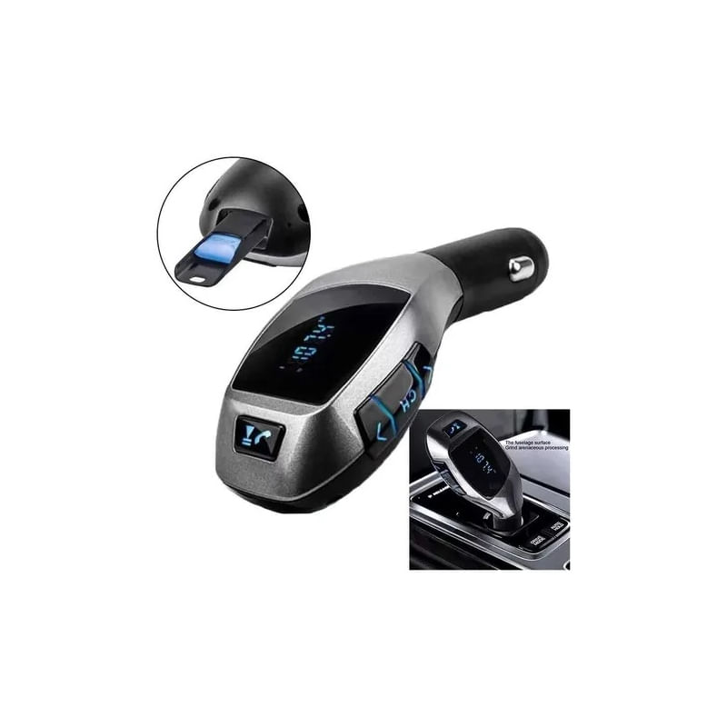 Transmissor De Rádio Fm Bluetooth Usb Tf Com Carregador Automático