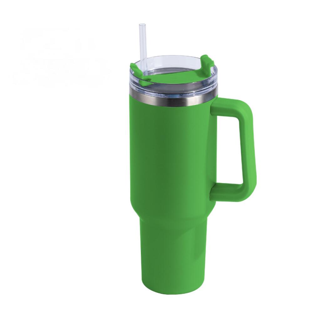 Caneca Térmica Copo De Aço Inoxidável Com Tampa De Palha 1.2l