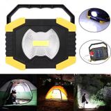Lâmpada De Inundação De Acampamento Usb, Energia Solar Recarregável