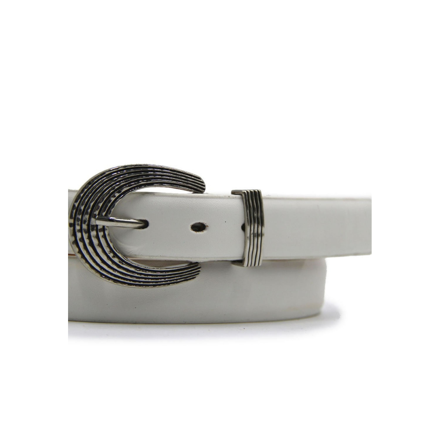 Belt Accesoría Casual Em Couro Sintético Com Fivela Rústica Feminina