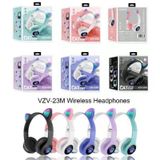 Fones De Ouvido Bluetooth Sem Fio Com Orelhas Rgb Black Cat