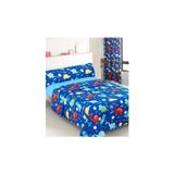 Conjunto De Cortinas E Lençóis 1.5 Dinosaur Para Quarto Infantil