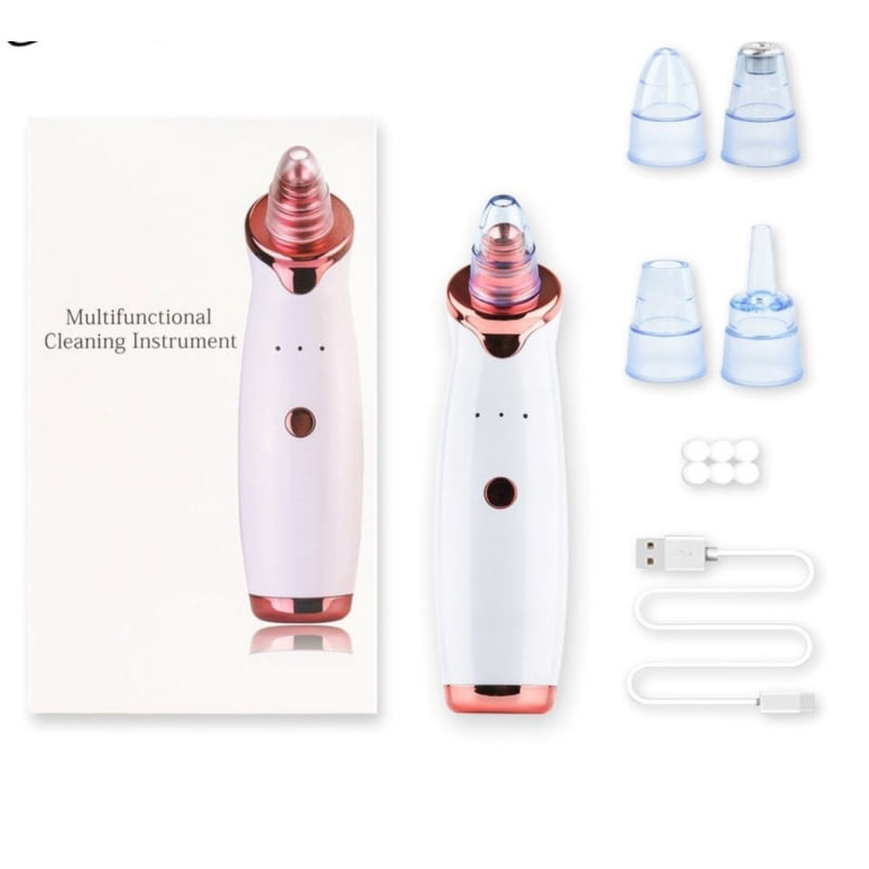 Limpador Facial Blackhead Aspirator Recarregável